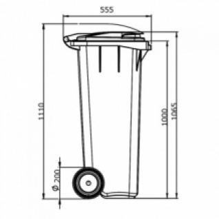 140L container groen GFT