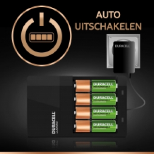 Duracell CEF14 oplader AA en AAA met batterijen