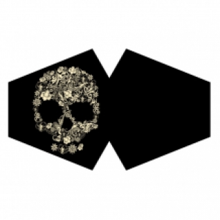 funky masker flower skull